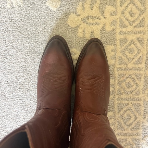 Tecovas Brown Cowboy Western Boots Classic Leather - Picture 5 of 6